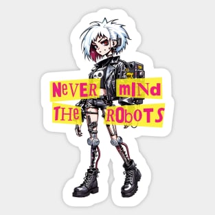 Punk Robot XI Sticker